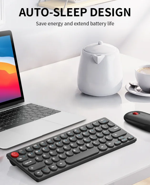 2.4G Wireless Keyboard and Mouse Combo Battery Power Bluetooth Keyboard and Mouse Set for Laptop for Ipad Cell Phone Tablet
