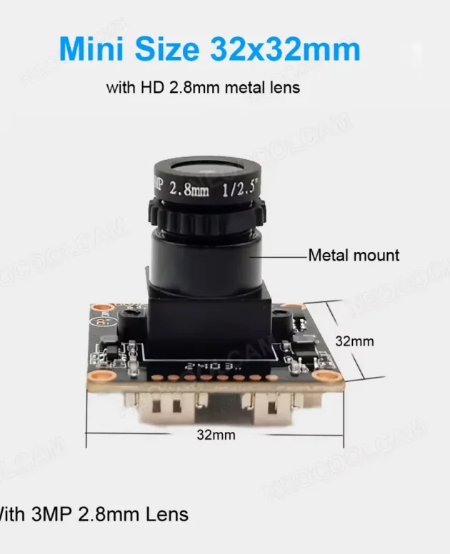 HD 2.8mm Lens 110 degree Wide Angle 2K USB Camera Module 30FPS 2560x1440 MJPEG PCB Video Webcam UVC Plug And Play