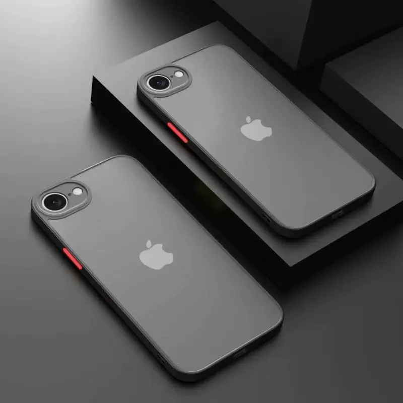 for iPhone 16E Case SE4 2025 Hard PC Armor Matte Luxury Color Blocking Shockproof Camera Protector Cases for iPhone 16e Cover