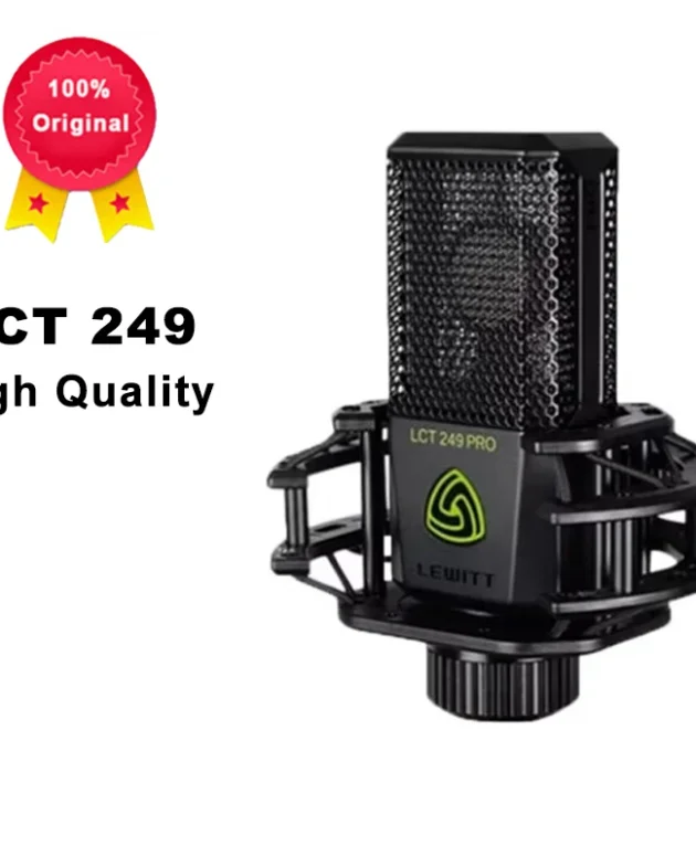LCT 249 Pro Microphone Dynamic Mic Desktop Professional Microphone Plug-and-Play for Gaming Studio Streaming Podcast Recording