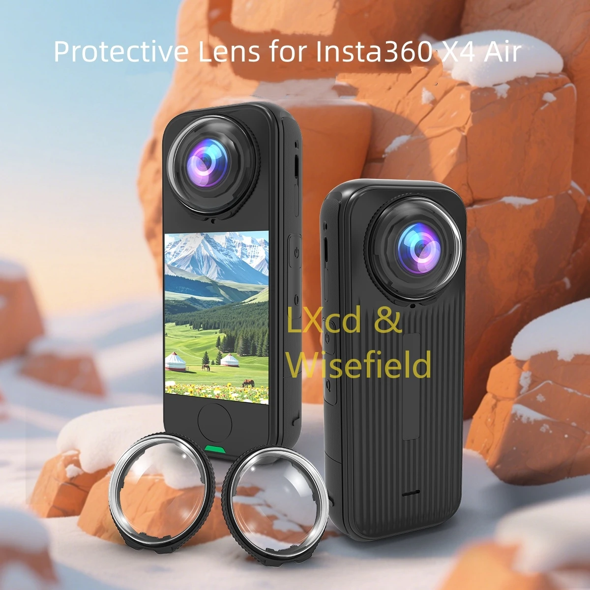 10H Optical Tempered Glass Protective Lens for Insta360 x4 Air AR Coating Light Transmittance Mirror Cover Protection Accessory