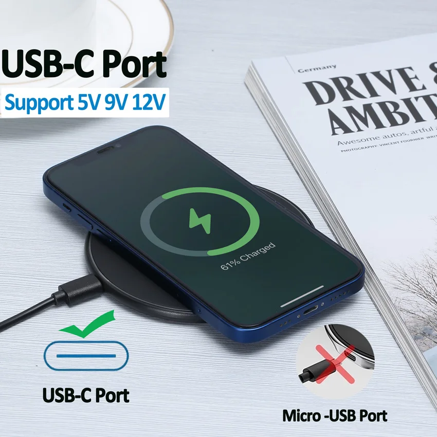 100W Fast Wireless Charger Mobile Phone Chargers Pad Stand For iPhone 15 14 13 12 Pro Max 8 Samsung Xiaomi Charging Dock Station - Image 2
