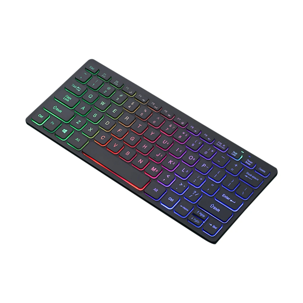 78 key Backlit Wired Keyboard Mini Small Laptop External Keyboard Portable Ultra-Slim Tablet Keyboard - Image 5