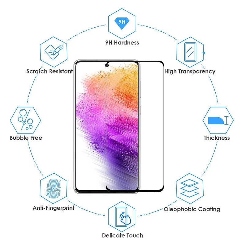 for Samsung a54 A17 A16 A15 A36 A56 A55 A37 A57 glass Samsung Galaxy A52 A34 A53 5G glass protector Galaxy A53 screen protector - Image 2