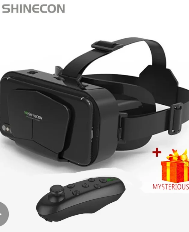 Shinecon Viar 3D VR Glasses Virtual Reality Device Helmet Lenses Headset Goggle Smart For Smartphone Cell Phone Mobile Realidade