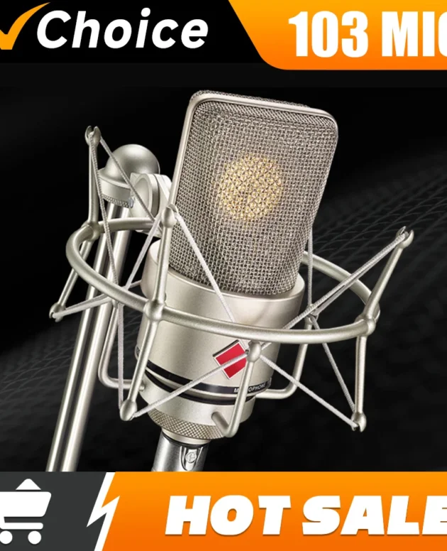 103 Cardioid Condenser Microphone for Professional Studio Recording with Ultra - Low Self - Noise and High Sensitivity