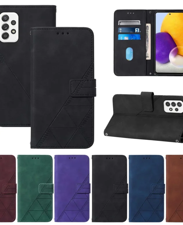 Wallet Shockproof Card Framework Magnetic Flip Leather Phone Case For Samsung Galaxy A72 A52S A52 A42 A32 A22 A02S A02 Cover