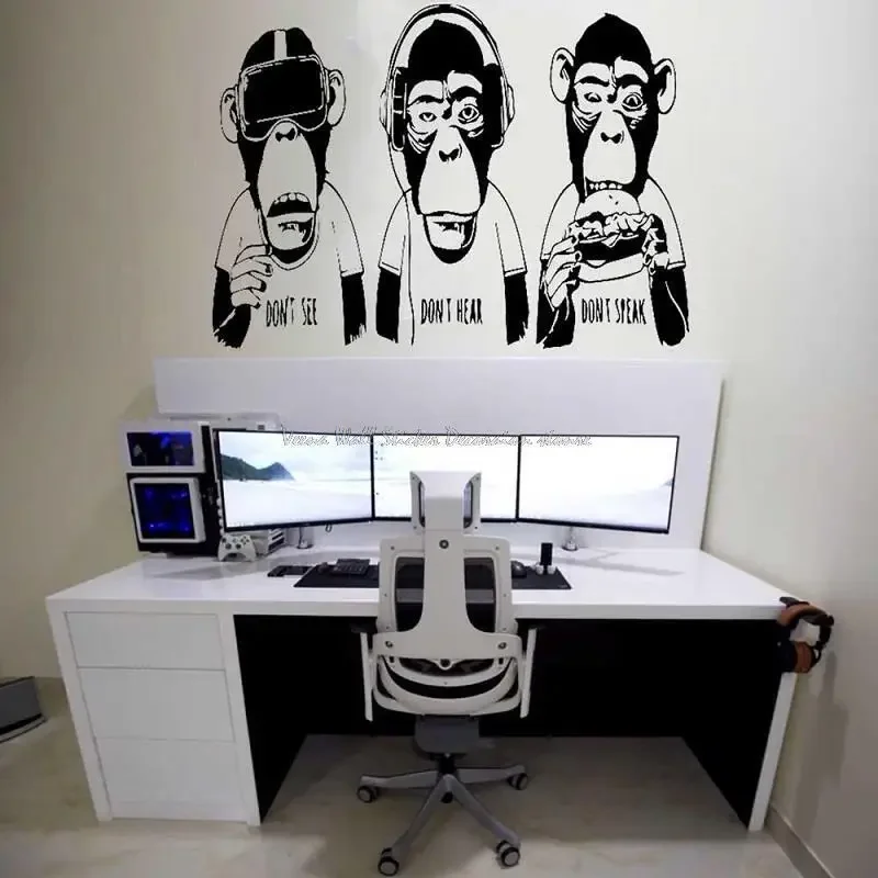 Game Player Room Decoration Wall Stickers VR Game Headset Professional Player E-sports Game Room Decorative Art Mural 19