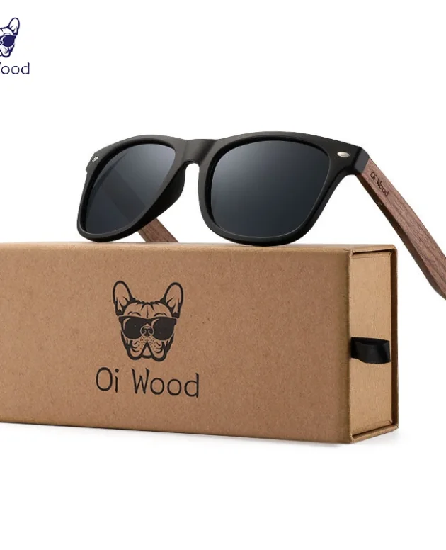 Oi Wood Brand Natural Wooden Sunglasses Men Polarized Fashion Sun Glasses Original Wood Oculos De Sol Masculino New TR90 Frames