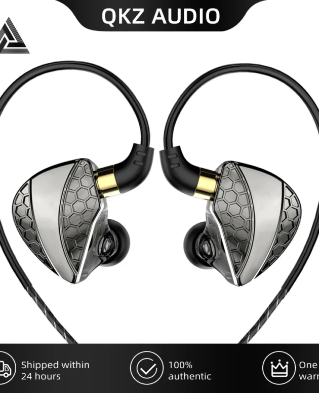 Original QKZ Hi6T Dynamic Earphones Hi-Res HiFi Stereo Surround Music Headsets With Mic In-Ear Sport Game Live Streaming Earbuds