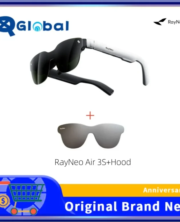 RayNeo Air 3S Glasses :Experience 201" Mega Screen with 650 Nits Brightness Comfortable to wear Brand new