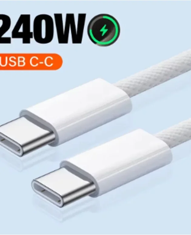 240W Super Fast charge USB Type C to C Cable For Macbook iPad Apple iPhone 16 17 Samsung Phone Laptop Original Data Charger Cord