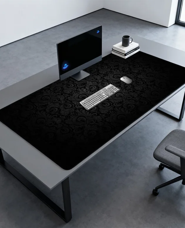 Gaming Mouse Pads Black Non-slip Pad 1200x600 Rubber Mat Large Extended Mouse Pad Computer Decorating Keyboard Mat 130x60 140x60