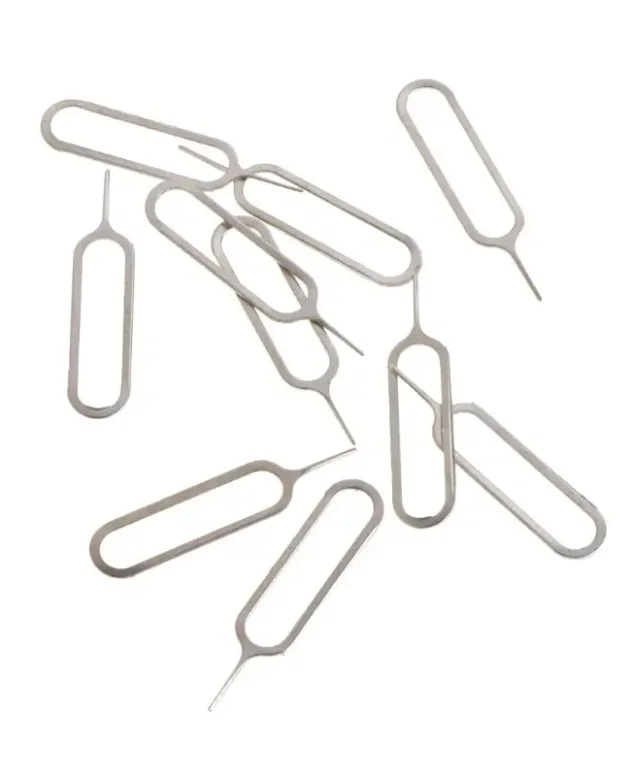 10Pcs Anti-Lost Eject Sim Cards Tray Open Pin Needle Key Tool Ejetor For IPhone IPad Mobile Smartphone SIM Remover Accessories