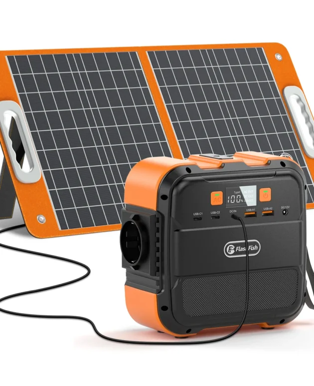FF Flashfish A101 Mini Portable Power Station 120W 97.68Wh with Solar Panel 60W Battery Solar Generator AC Power Bank by Plane