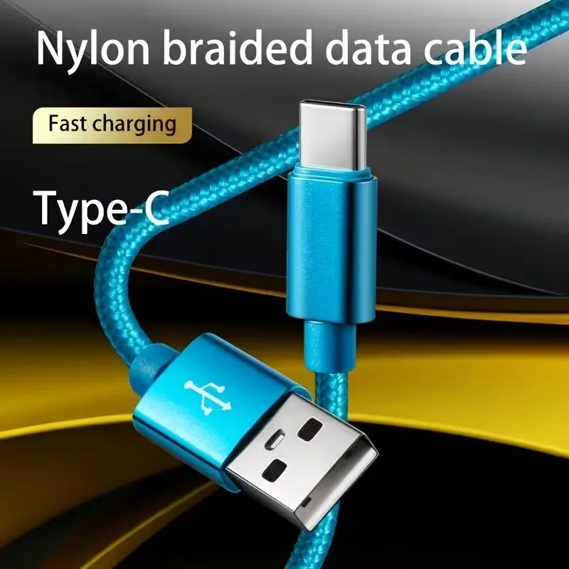 USB Type C Fast Charging Cable For Samsung Xiaomi Redmi POCO Honor OnePlus Quick Charge Braided Data Cables For iPhone 17 16 15 - Image 3