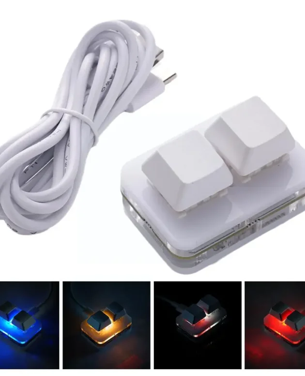 2-key Customized Keypad Volume Button Knob Programming Hot-swap Macro Keyboard Keyboard Game Mechanical H6V9
