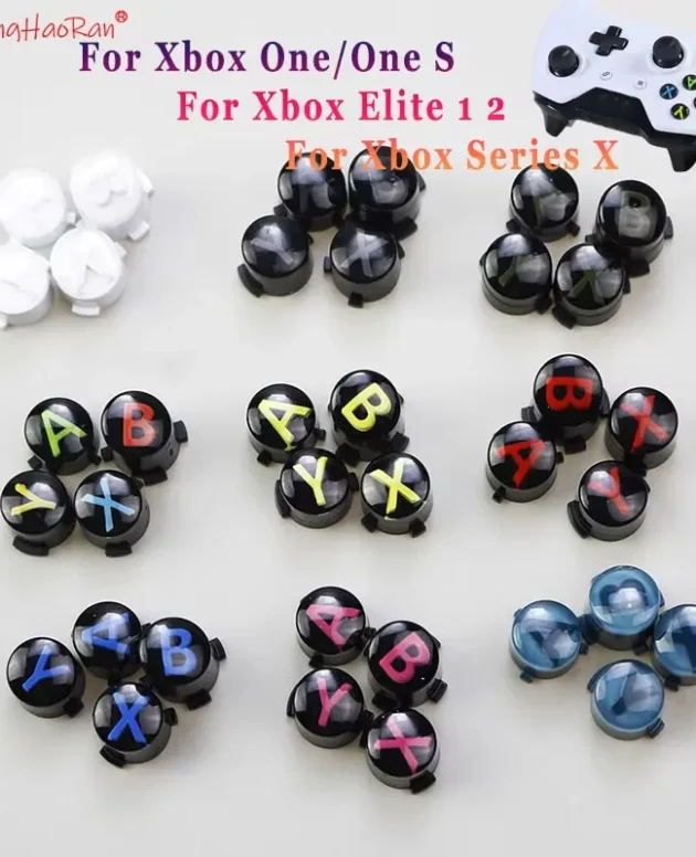 ChenghaoRan 1Set Buttons For Xbox Series X S Controller ABXY Buttons Kit For XBox One One S Elite1 2Gamepad Repair Part