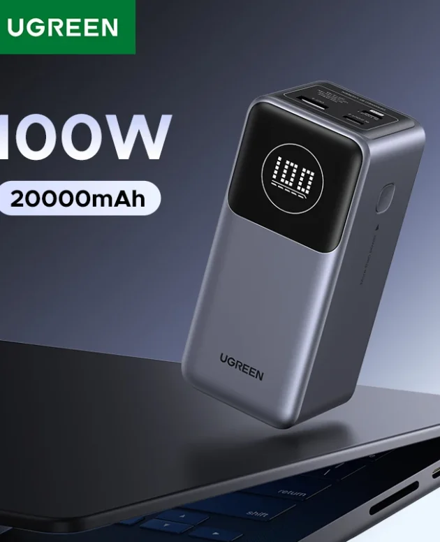 UGREEN Nexode Mini 100W 12000mAh Power Bank 20000mAh Portable PD External Battery PowerBank for iPhone 17 pro 16 Fast Charge