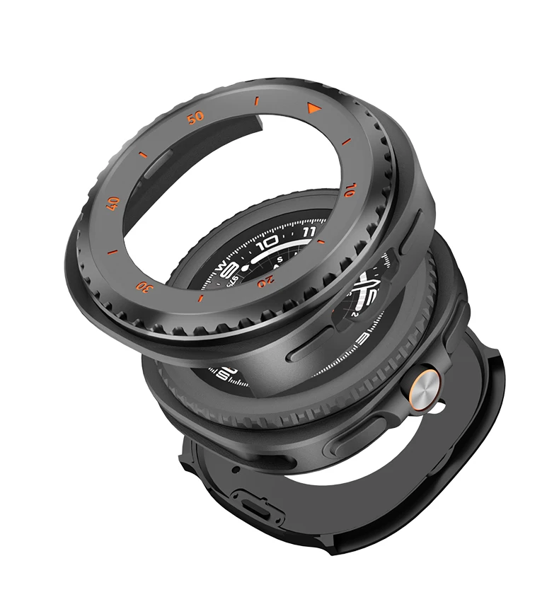 Hollow-out for Samsung Galaxy Watch 8 46mm Metal Cover Bumper Protector for Galaxy Watch 8 Classic 46mm Protective Shell Correa - Image 4