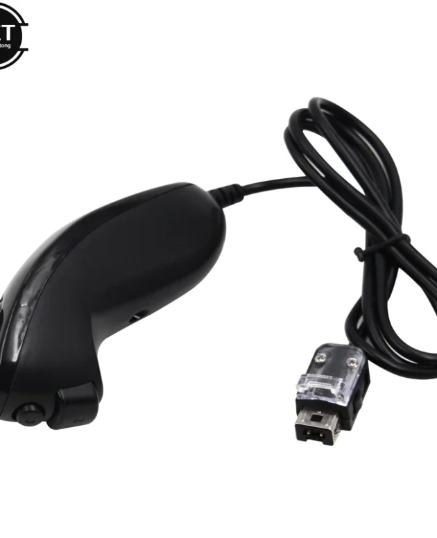 For Nintendo Wii Game Controller 5 colors Nunchuck Hand Curved Game Handle Controller Nunchuk For Wii Gamepad Accessories