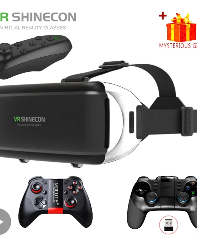 VR Shinecon Virtual Reality 3D Glasses Helmet Casque For iPhone Android Smartphone Mobile Smart Phone Game Augmented Goggle Viar