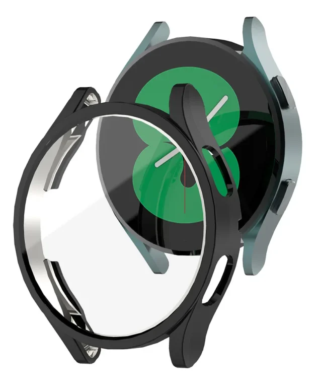 Tempered Glass+ PC Cover for Samsung Galaxy Watch 8 7 4 5 6 44mm 40mm All Coverage Protector Bumper Case Watch Accessories