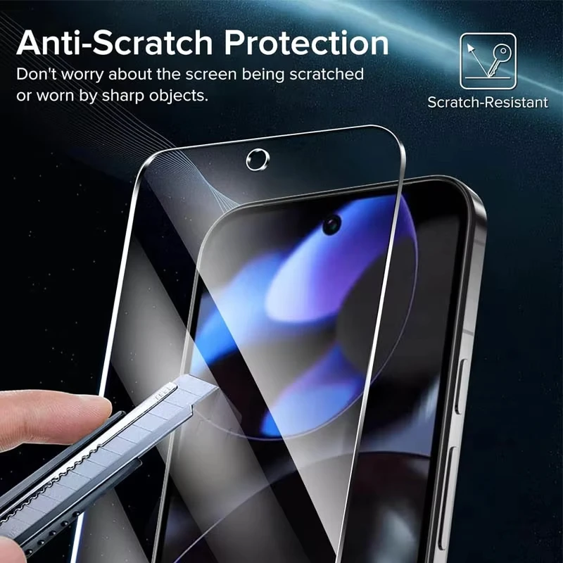 1-2pcs Fingerprint Unlock Full Cover Tempered Glass For Google Pixel 10 9 Pro XL 8 Pro Screen Protector HD Protective Glass Film - Image 2