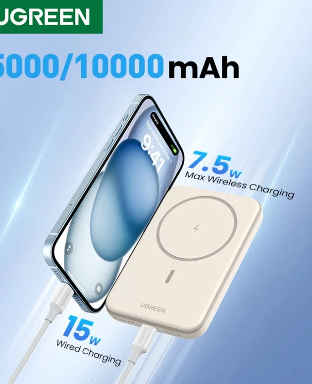 UGREEN Magnetic PD20W Power Bank 10000mAh Portable Wireless Fast Charging PowerBank for Magsafe for iPhone 15 Pro Max 14 13 12