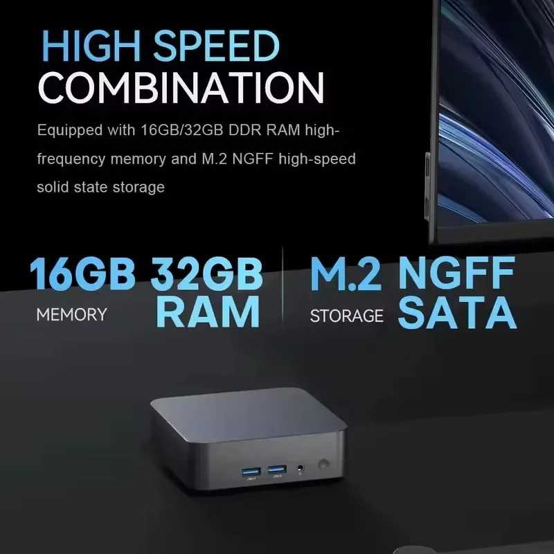 Intel Core i9 10980HK Windows 11 Pro Portable Pc Computer 32GB RAM 1/2TB SSD WIFI 6 BT5.2 4K 60Hz HD Mini Gaming Office Study Pc - Image 3