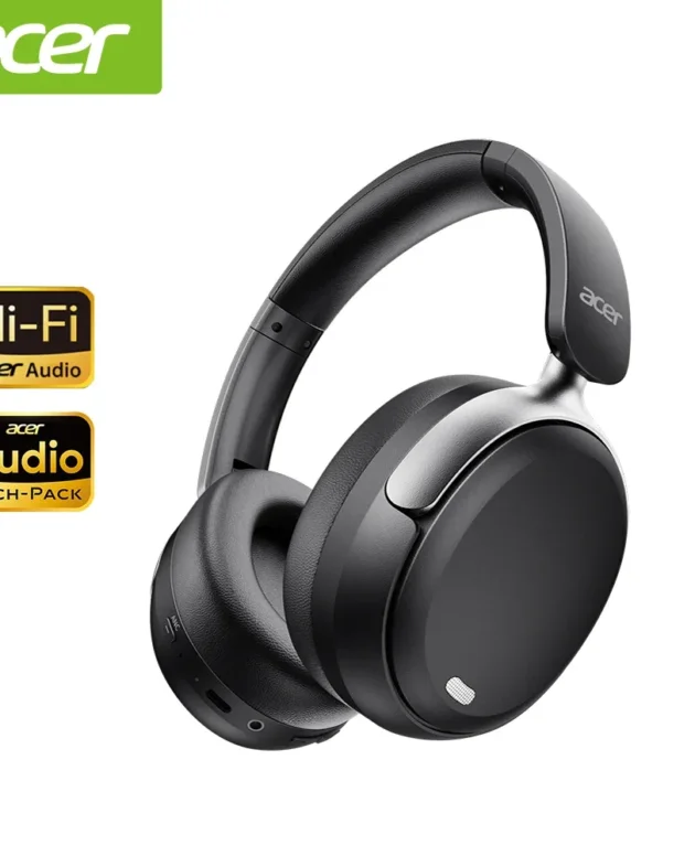 Acer ANC HIFI Headphone Bluetooth 5.4 48dB Noise Canceling Hi-Res Spatial Audio Earphone with LDAC Over Ear Headset Wireless
