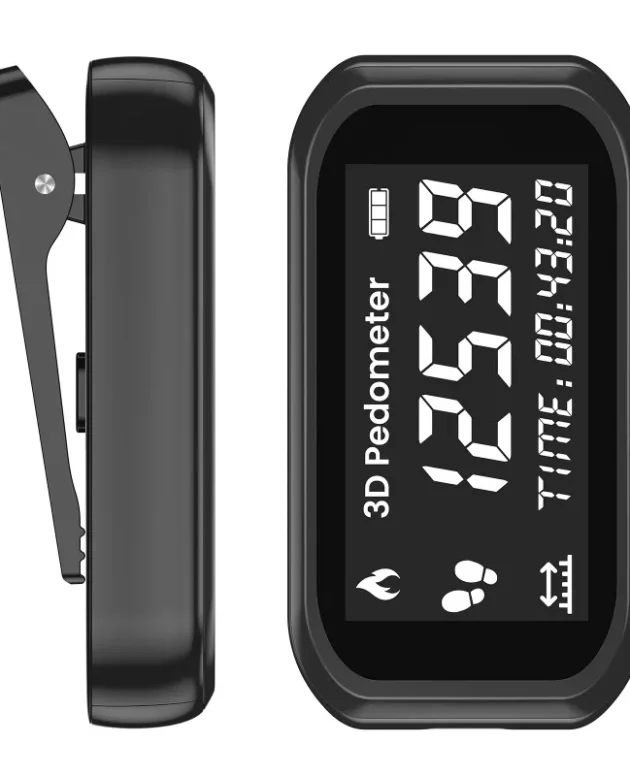 With LCD Display Waist Clip Armband Rechargeable Pedometer Step Counter Walking Running Pedometer Fitness Step Calorie Tracker
