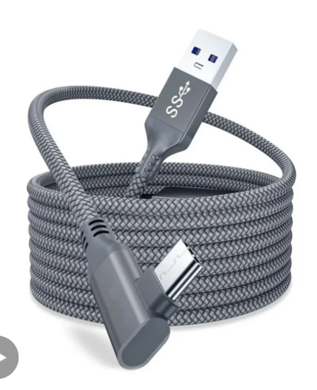 Cable USB A To Type C 5M For Quest2 Oculus Quest 2 Link VR Glasses Virtual Reality Headset Gaming Helmet Oculis Game Accessories