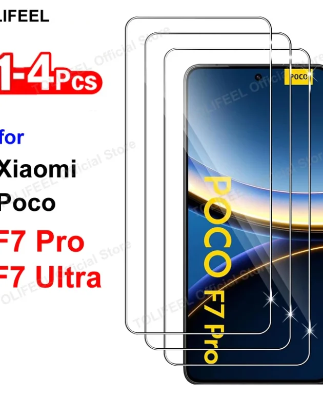 Tempered Glass For Xiaomi Poco F7 Ultra F7 Pro Screen Protector Film HD Crystal 9H Protective Transparent Phone Glass
