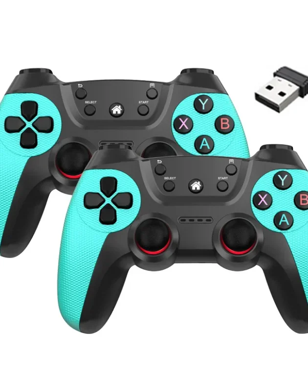Wireless Doubles Game Controller For Linux/Android phone For Game Box Game stick PC Smart TV Box 2.4G gamepad Joystick
