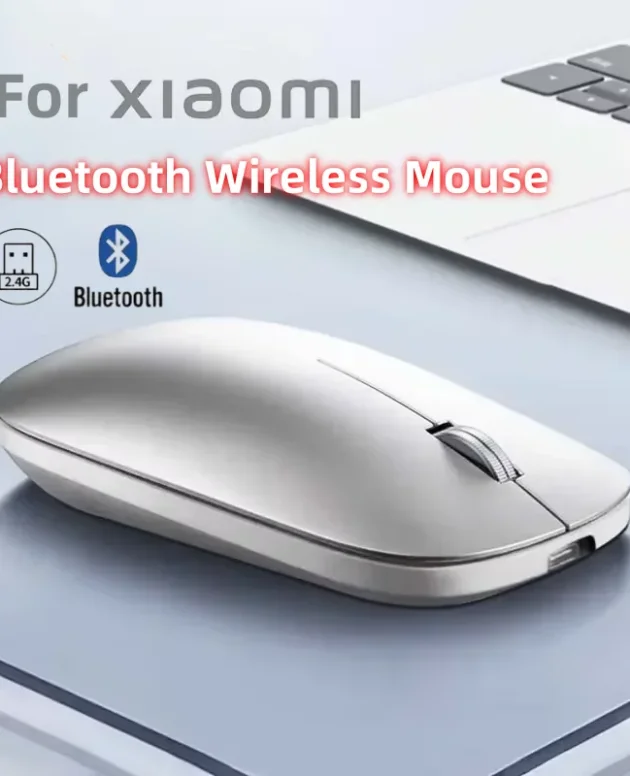 For Xiaomi Bluetooth Wireless Mouse 2.4G Dual Mode DPI Adjustable Type-C Rechargeable Silent Ergonomic Portable Office Mouse
