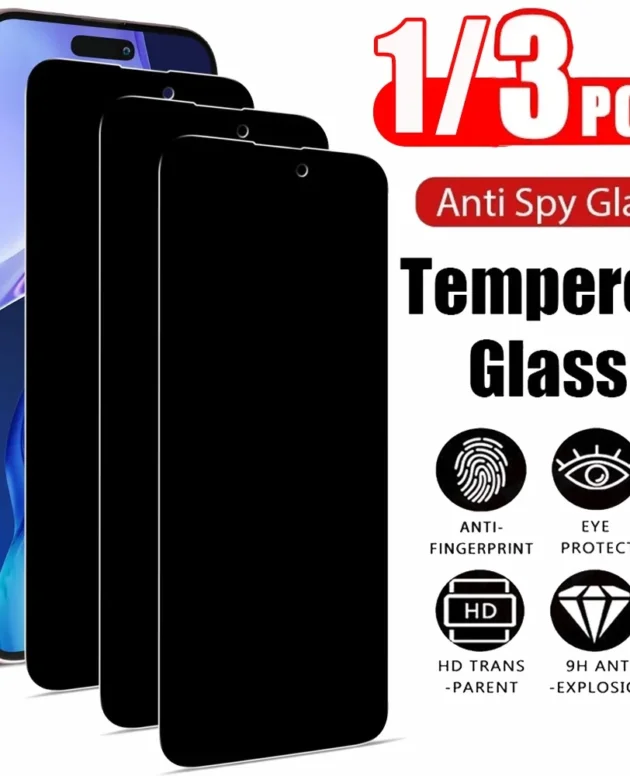 1~3PCS Anti Spy Tempered Glass For iPhone 17 17e 16e 16 15 Pro Max Privacy Screen Protector iPhone 15 14 Plus 13 12 11 Pro Max Antiespia Pelicula de Cristal Templado iPhone 17 Pro Max anti-peeping Protective Film