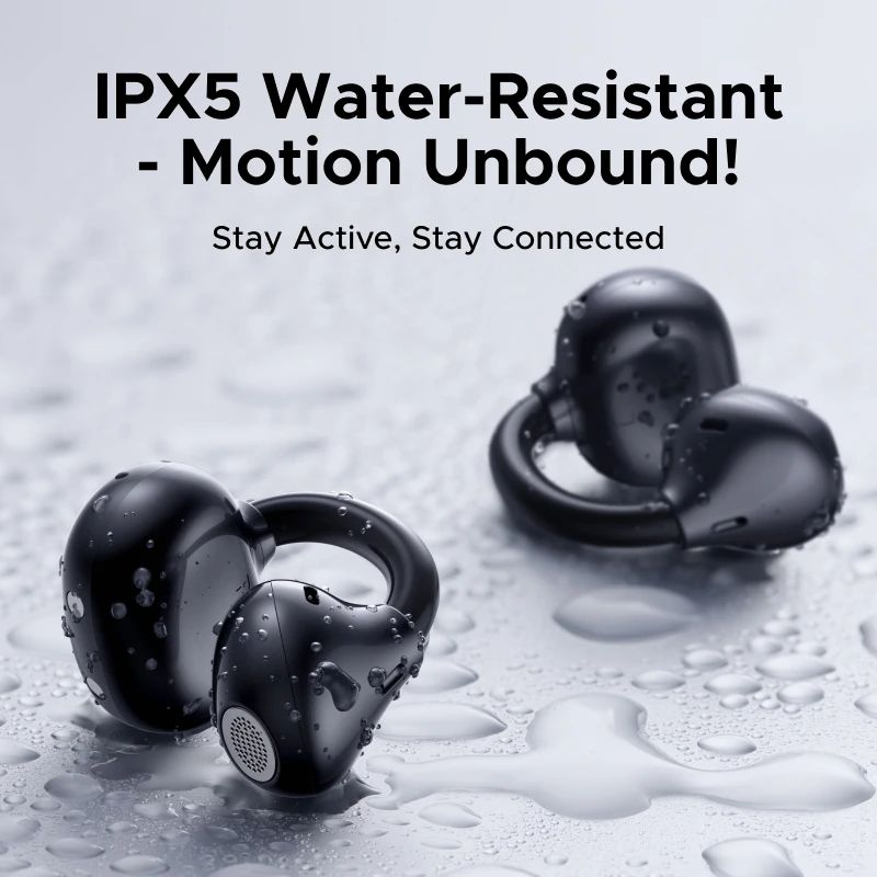 UGREEN ClipBuds Open-Ear Wireless Headphones Bluetooth 6.0 with 4 Mic Clear Call, Earbuds Clip on Earphones 30H Playtime - Image 6