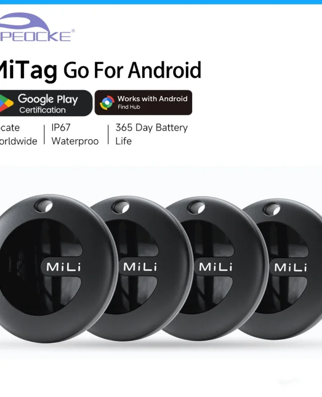 1-4Pack MiLi Smart GPS Tracker Bluetooth Locator For Android Work With Google Find My Device MiTag Mobile Key Wallets Finder
