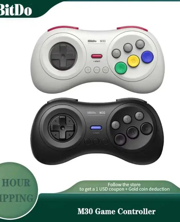 8BitDo M30 Game Controller Bluetooth Gamepad Wireless Joystick For Android Windows Macos Steam Switch RaspberryPi