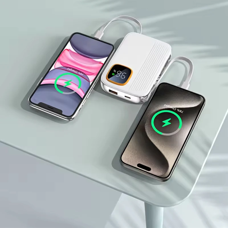10000mAh 20000mAh Portable Dual-wire Power Bank 20W/22.5W Compatible Mobile Power Supply Is Suitable for iPhone, Huawei, Xiaomi - Image 4