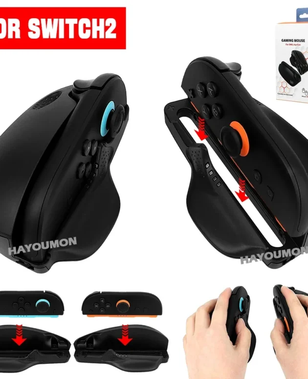 Gaming Mouse Controller for Switch 2 Joycons Grip Easier Control & Portability,2 Pcs Mini Mouse Grip for Switch 2 Dropshipping