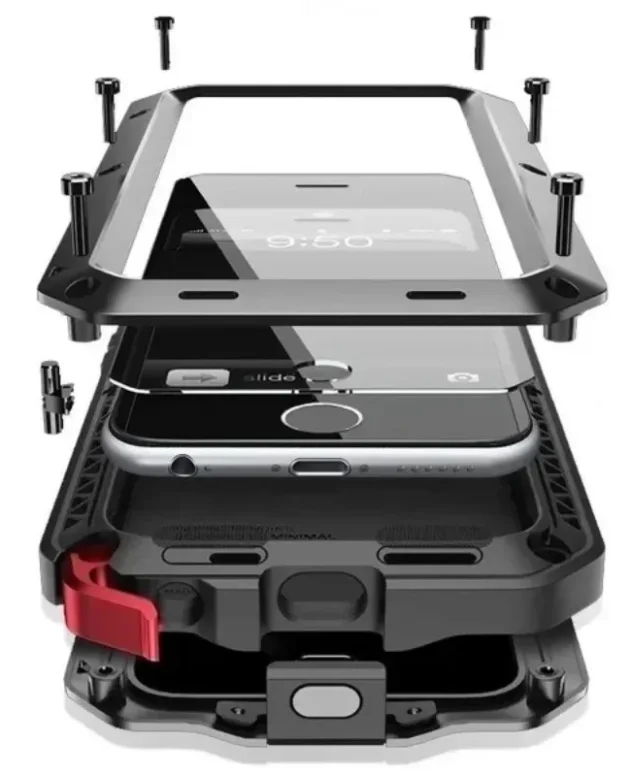 Case For Samsung S26 S25 S24 S23 Ultra Plus Case Heavy Duty Protection Doom Armor Metal Aluminum Phone Luxury Cover
