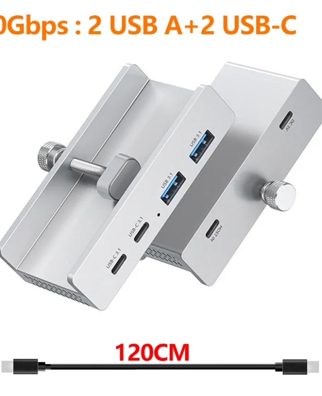 10Gbps HUB USB3.2/3.0/2.0 Splitter Adapter Universal External Multi Clip Dock For iMac Macbook Lenovo Desktop PC Accessories