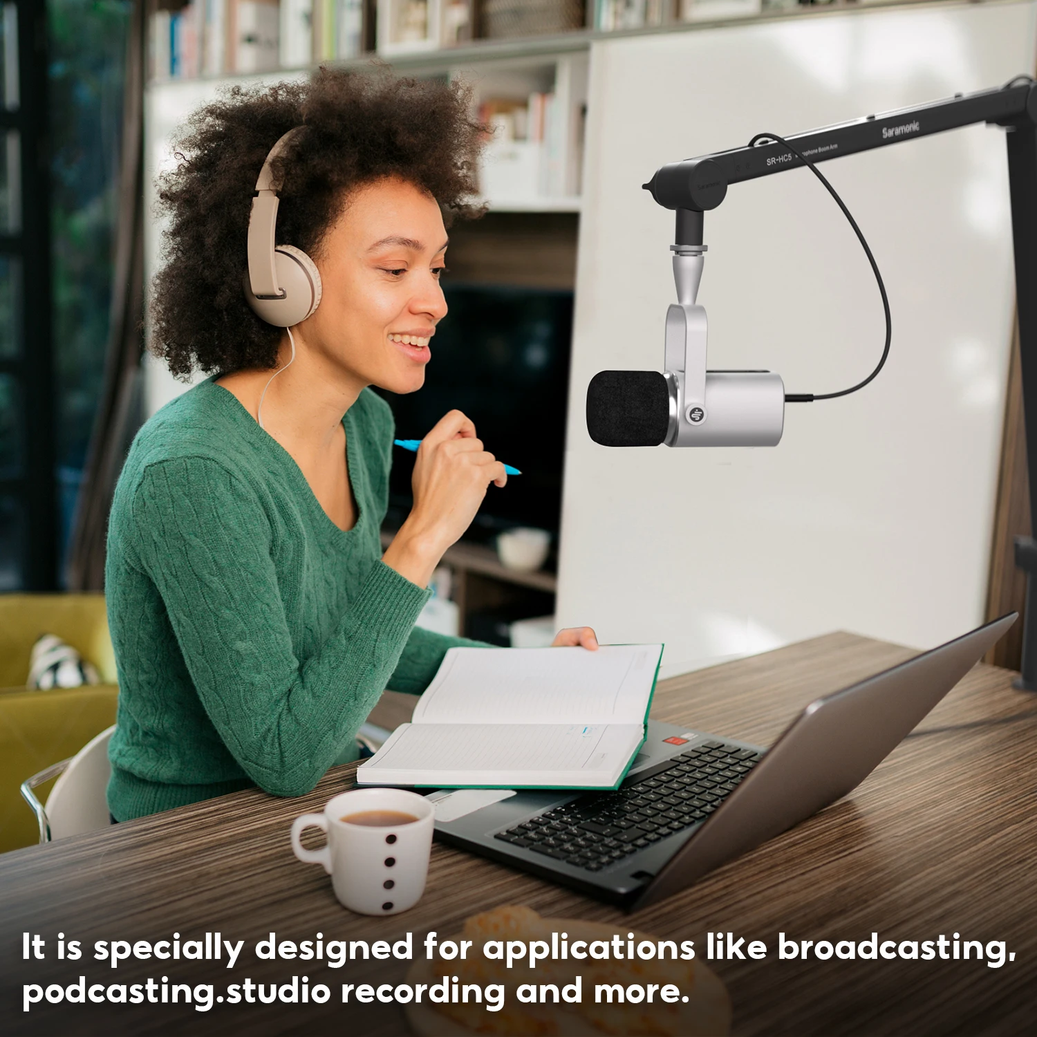 Saramonic SR-BV3 Cardioid Dynamic Microphone for iPhone Android PC Audio Mixer Gaming Broadcasting Podcasting Youtube Recording - Image 4