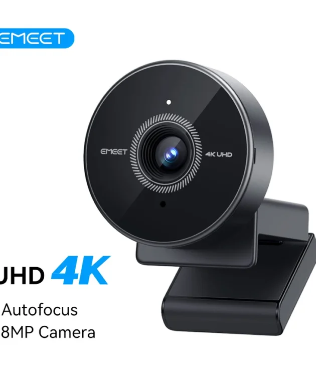 Webcam 4K Web Camera 1080P 60fps with Microphone Mini USB Camera for Computer/ Desktop / Laptop EMEET Webcam