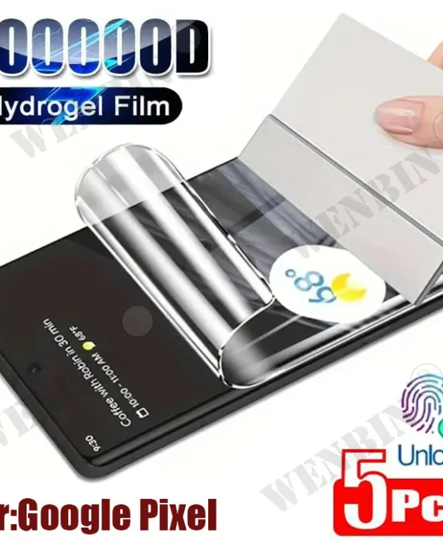 5Pcs Hydrogel Film For Google Pixel 11 10 9 8 7 6 Pro XL Full Cover Screen Protector For Google Pixel 9A 8A 7A 6A