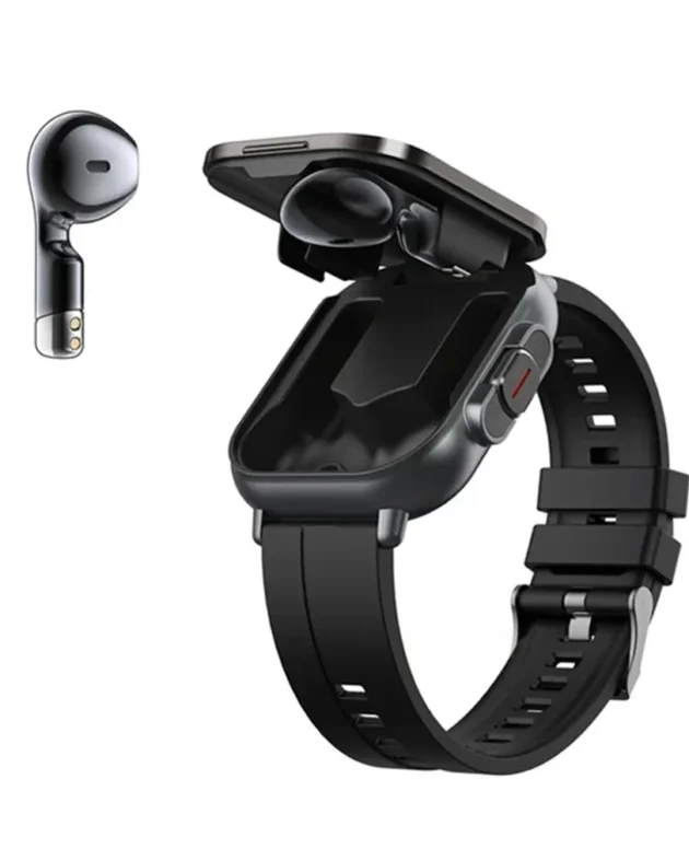 for Samsung Galaxy S24 Ultra S23 S25 Smart Watch TWS 2 In 1 Wireless Bluetooth Noise Cancelling Earphones Watch Heart Rate NFC