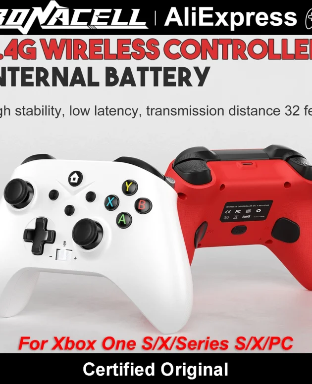 For Xbox One Xbox One S/X/Series S/X/Switch Wireless Controller Game Joystick 6-Axis Gyro Dual Shock Hall Effect Turbo Gamepads