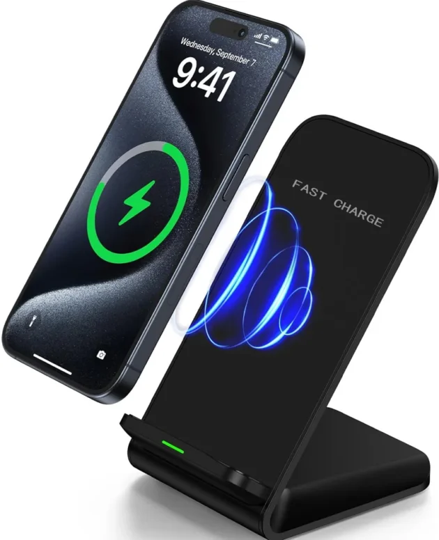 30W Wireless Charger Stand Pad for iPhone 17/16/15/14/13 Pro XR 8 X XS Max Samsung Xiaomi Induction Fast Charging Dock Station